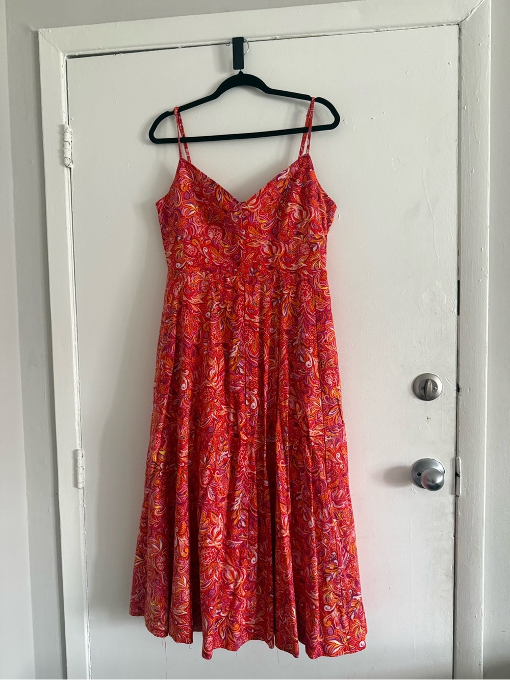 Jason Wu Red Paisley Midi Sundress